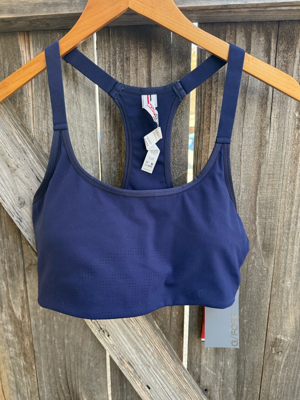 G/FORE Navy Blue Racerback Sports Bra